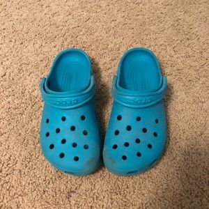 Blue crocs